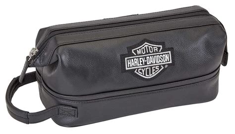 Buy Harley Davidson Leather Toiletry Kit, Black, One Size at Amazon.in