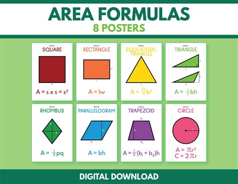 Image result for Area Formulas