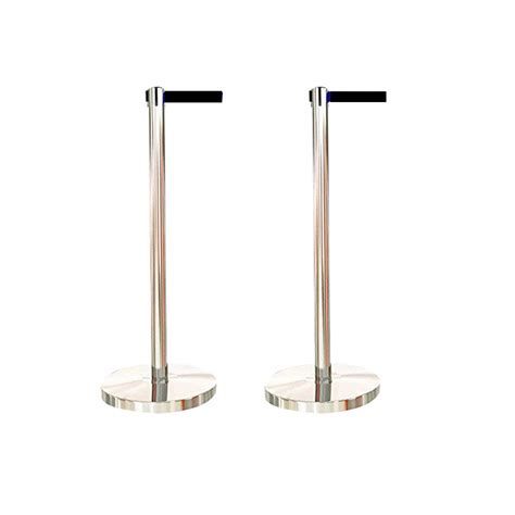 Que Manager Posts (Stainless Steel) Set of 2 Posts | Stanchions | Belt ...