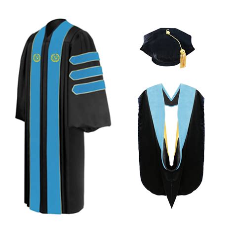 Custom Doctoral Gown, Hood, Tam - California State University, Long Be – Graduation Attire
