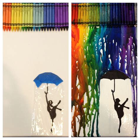 My melted crayon art! | kids craft | Pinterest | Crayons, Crayon art ...