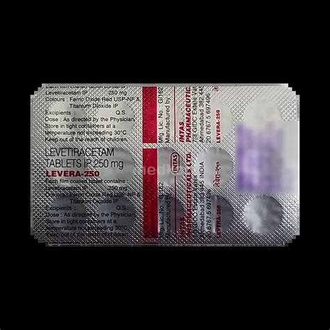 LEVERA 250MG TABLET 15'S Price, Uses, Side Effects & Substitutes | Medkart