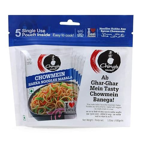 Ching's Secret Chowmein Hakka Noodles Masala, 20g (Pack of 5): Amazon ...