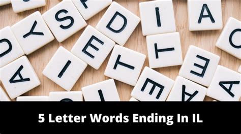 5 Letter Words Ending In IL - MrGuider