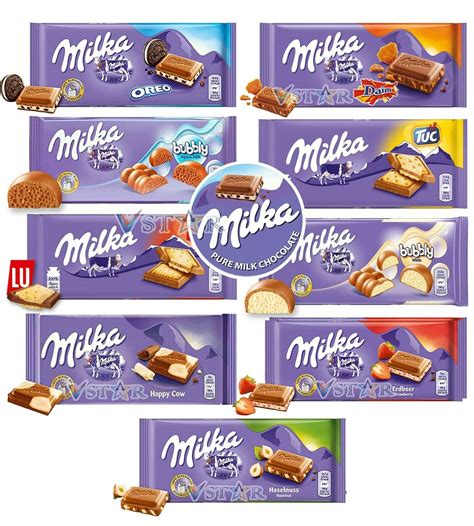 Buy MILKA Assorted Chocolates Bars Variety Flavours Packs - Choose Your ...