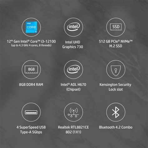 HP ?S01-pF2889in 12th Gen Intel Core i3-12100 (8 MB RAM/Intel UHD ...