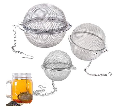 Mockery 3 Pack Piece Set Stainless Steel Mesh Tea Ball Tea Infuser ...