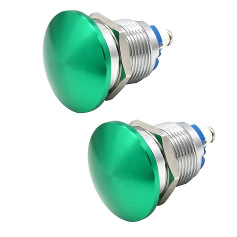 2 Pcs 22mm 16mm Waterproof IP65 Metal Momentary | Ubuy India