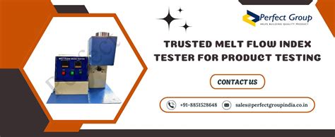 Trusted Melt Flow Index Tester for Product Testing