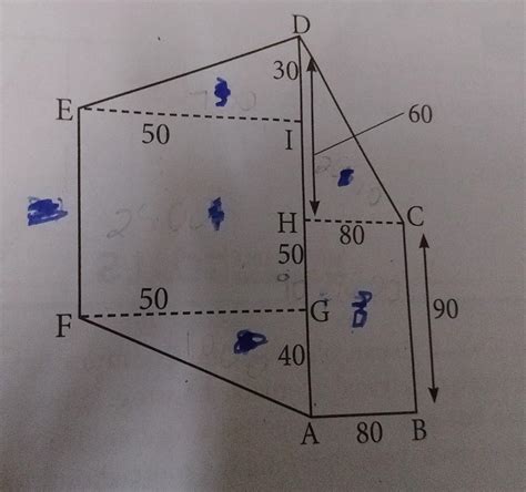 Find the area of an agricultural field having the shape and dimensions ...