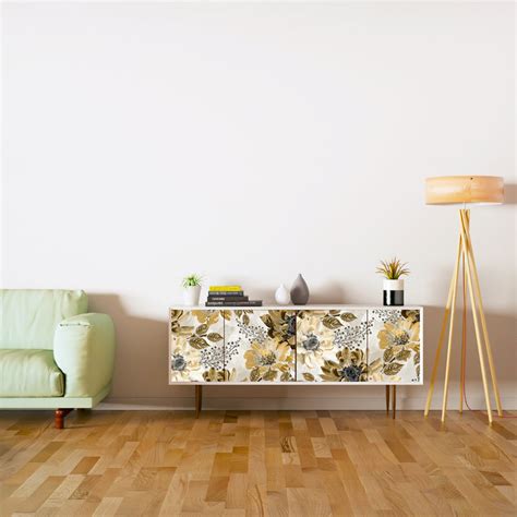 Brown Art Design Self Adhesive Sticker For Cabinet – Myindianthings