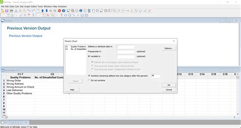 Image result for Minitab Pareto Chart Tutorial