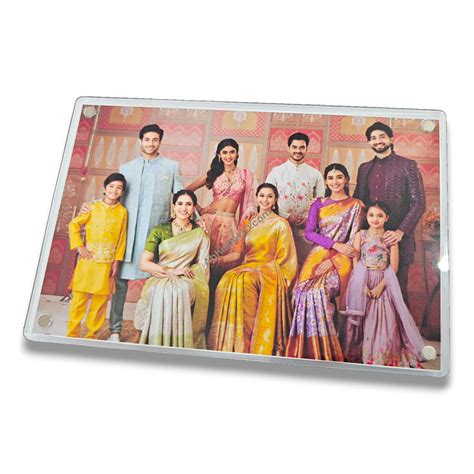 4x6 Acrylic Polaroid Magnetic Photo Frame for Fridge | Without Print ...