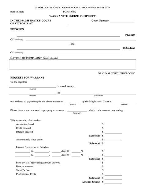 AU MCV Form 68A - Fill Online, Printable, Fillable, Blank - pdfFiller