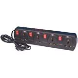 Buy 2 pin Plug Extension Boards 6 Amp (Black) Pack of 1 pcs Online at ...