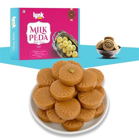 Lynk Milk Peda 200Gm | Best Peda Sweets | Premium Handcrafted Indian ...