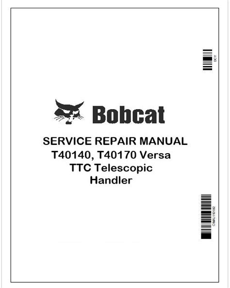 Bobcat Machinery PDF Manuals: Service, Repair & Parts