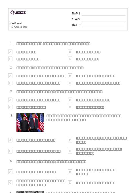 50+ cold war worksheets for 9th Class on Quizizz | Free & Printable