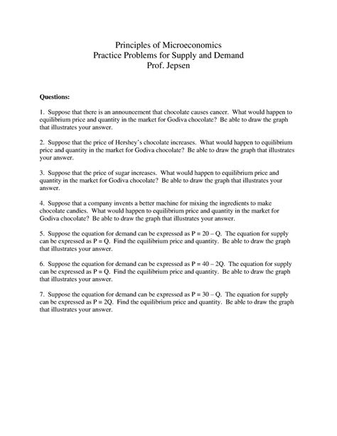Principles of Microeconomics Practice Pr - Principles of Microeconomics ...