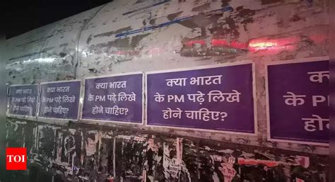 AAP poster politics goes national, new posters targeting PM Modi crop ...