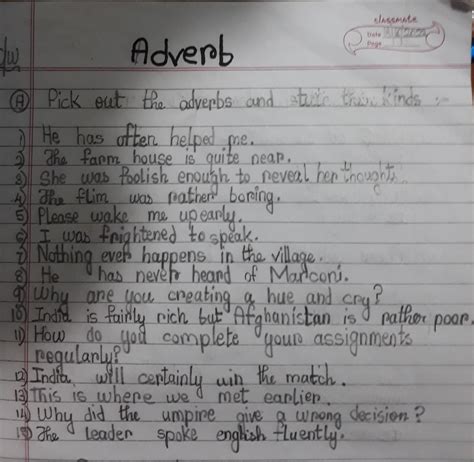 Pick out the adverbs and state the kinds - Brainly.in