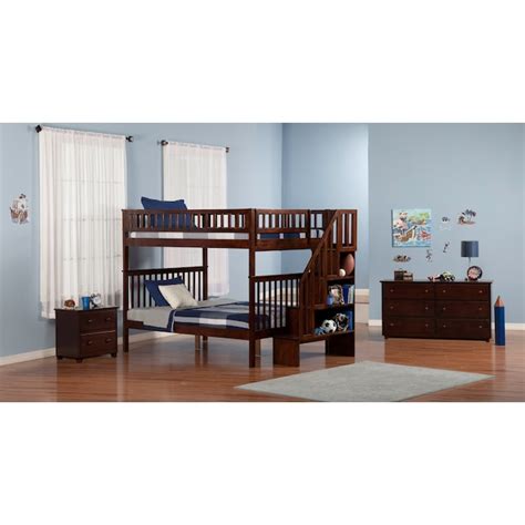 AFI Furnishings Woodland Walnut Full Over Full Bunk Bed in the Bunk ...