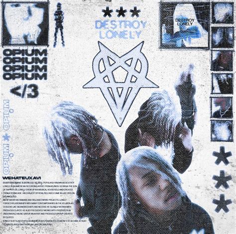 Destroy lonely edit | Graphic poster, Iphone wallpaper rap, Texture ...