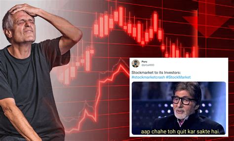 Sensex And Nifty Nose Dives As Stock Market Crashes; Netizens React ...