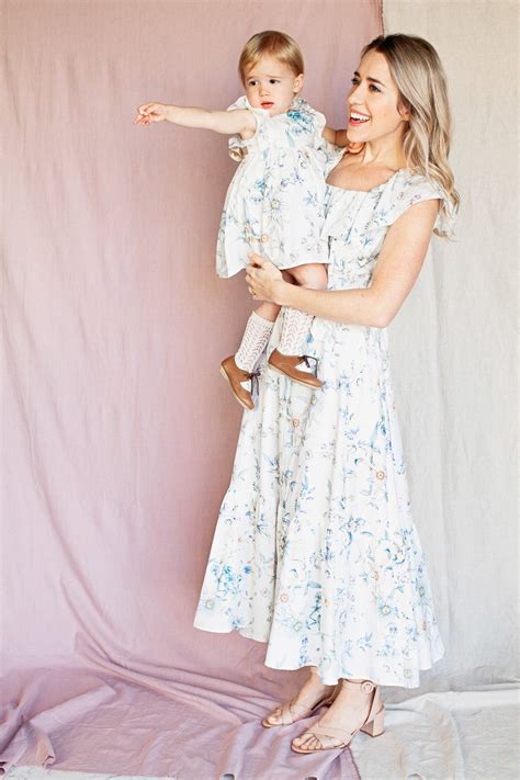 Florence Flutter Dress - White Floral - 12 | Mom daughter matching ...