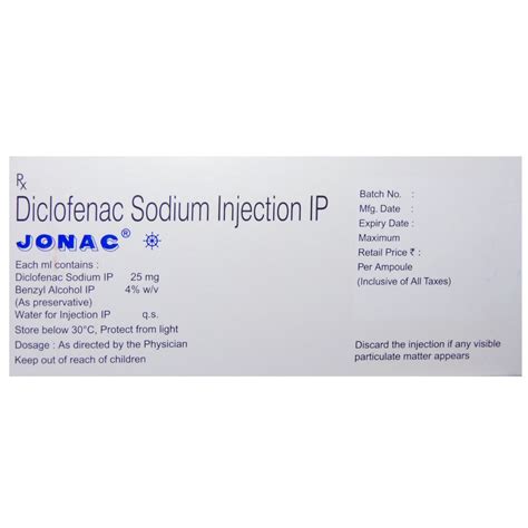 Jonac Injection 3ml Price, Uses, Side Effects, Composition - Apollo ...