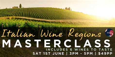Italian Wine Regions masterclass, 543-545 High St, Northcote VIC 3070 ...