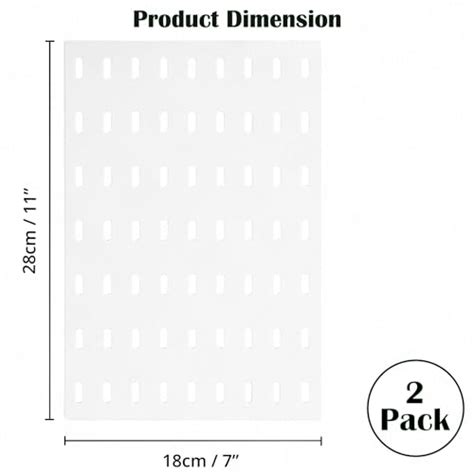 ABOUT SPACE Peg Board-2 Pcs (White - L 18 x H 28 cm) – aboutspace.in