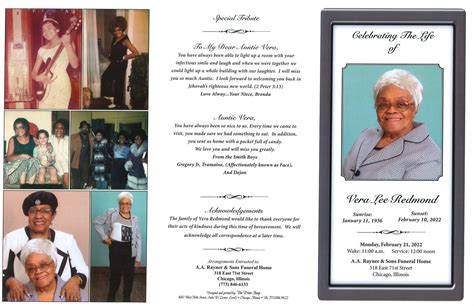 Vera Redmond Obituary | AA Rayner and Sons Funeral Homes