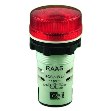 Buy C S Electric RCB7-IVL74240V 240V AC/DC Red Pilot Lamp Online