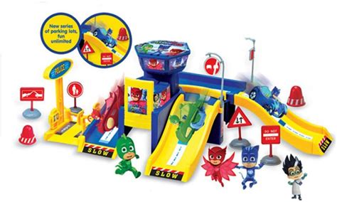 IndusBay PJ Masks Headquater Parking Lot Garage Toy Playset with Catboy ...