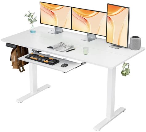 Sweetcrispy Standing Desk With Keyboard Tray Ergonomic Height ...