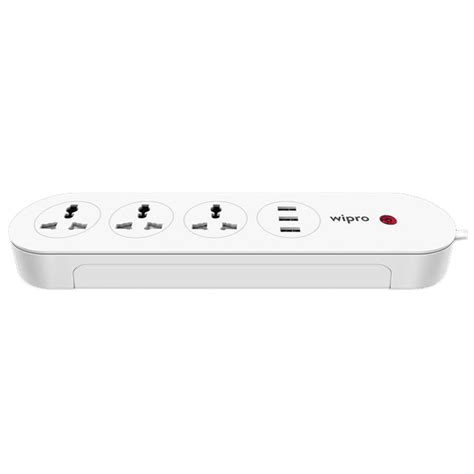 Buy wipro DSE3150 3 Sockets Smart Extension Board (Qualcomm Quick ...