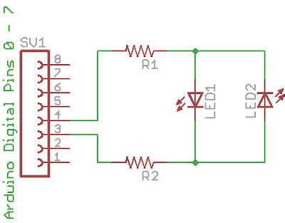 Image result for Arduino Charlieplexing Schematic