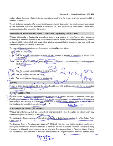 Defamation - Nice - Lesson 9 n Indian Penal Code, 1860 231 contain a ...