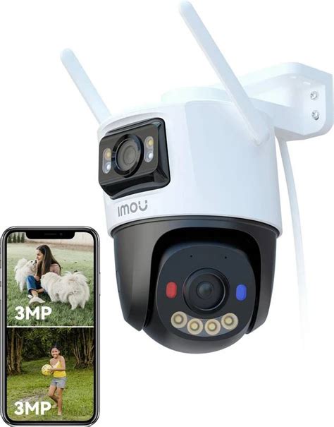 IMOU 3MP+3MP Dual Lens Outdoor CCTV, Pan-Tilt Wi-Fi Camera,AI Human ...
