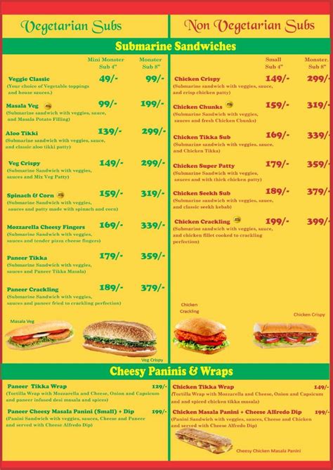 Menu at What_A_Sandwich_Huda_Ynr -Pav Man and Hero Sandwich, Jagadhri