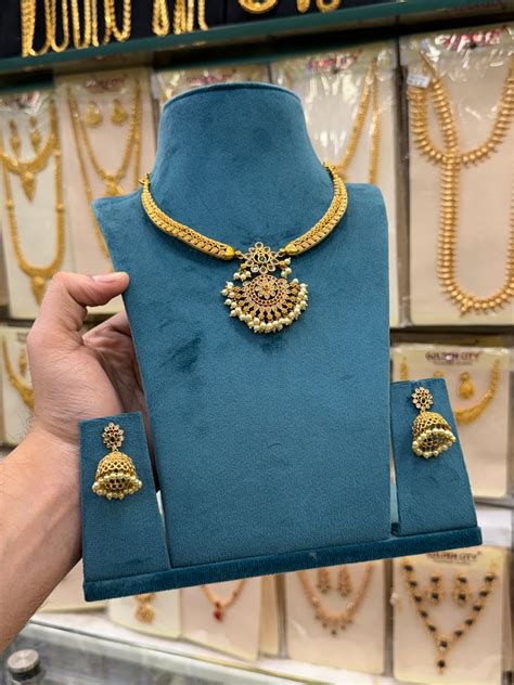 Krishna Design Gold beats Heavy Necklace | Saleem Fancy Store