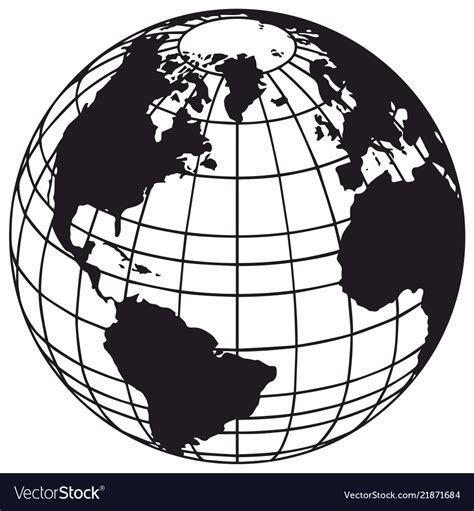 Globe Vector Image Simple 的图像结果