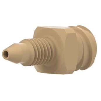 Idex Threaded Luer Adapter, Natural PEEK, 0.050" Bore, Female Luer x ...