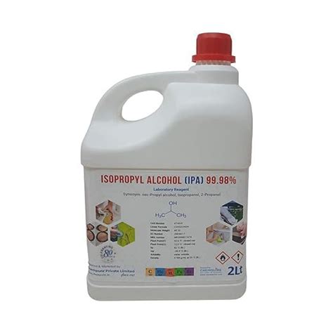 Chempure ISOPROPYL ALCOHOL [IPA] 99.98% Pure (CH3)2CHOH CAS: 67-63-0 (2 ...