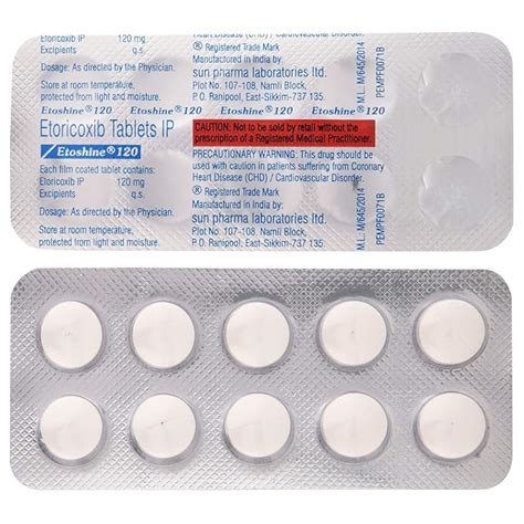 Etoshine 120 - Strip of 10 Tablets : Amazon.in: Health & Personal Care