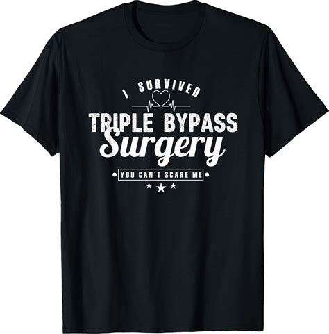 Open Heart Surgery Recovery Apparel I SURVIVED TRIPLE BYPASS T-Shirt - Walmart.com