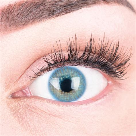 Blaue Premium Kontaktlinsen 'Jasmine Blue' Farbige Linsen Ohne Stärke ...