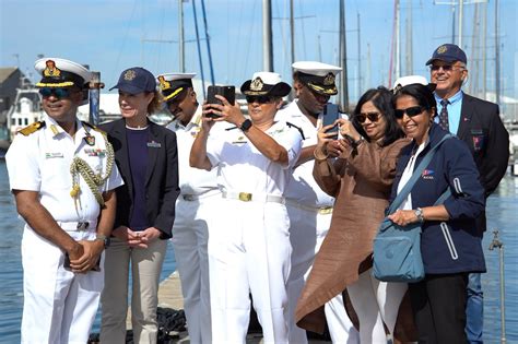 INSV Tarini EnterS Cape Town As Part of Navika Sagar Parikrama II ...