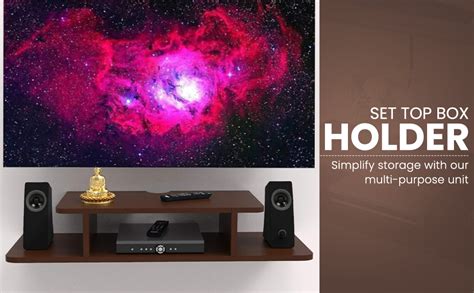 OXMIC TV Setup Box Stand/TV Set UP Box Holder/led Remote Holder (Glossy ...